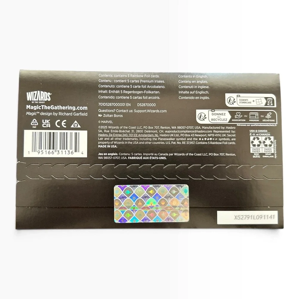 Magic The Gathering Secret Lair x Marvel Spider-Man Daily Bugle Rainbow Foil NEW